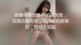  换妻传媒交换4P拍摄失败，回酒店福利场，舔屌吸吮骑乘位，扭动大屁股