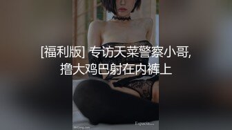 [福利版] 专访天菜警察小哥,撸大鸡巴射在内裤上