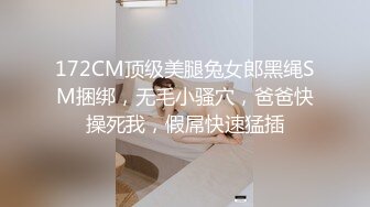 172CM顶级美腿兔女郎黑绳SM捆绑，无毛小骚穴，爸爸快操死我，假屌快速猛插