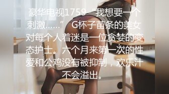 豪华电视1759“我想要一个刺激……” G杯子苗条的美女对每个人着迷是一位贪婪的变态护士。六个月来第一次的性爱和公鸡没有被抑制，欢乐汁不会溢出。