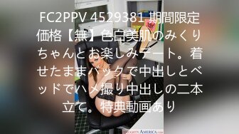 FC2PPV 4529381 期間限定価格【無】色白美肌のみくりちゃんとお楽しみデート。着せたままバックで中出しとベッドでハメ撮り中出しの二本立て。特典動画あり